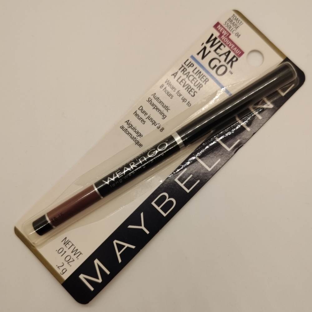 NEW Maybelline Wear-N-Go Long Wearing Lip Liner Toast (Brown)